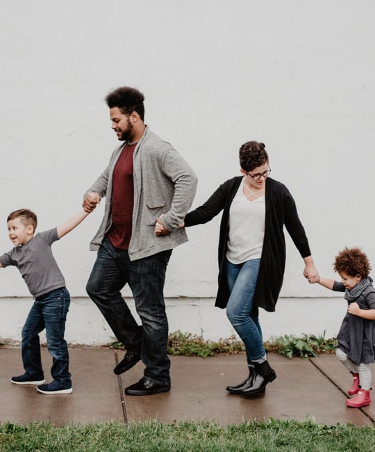 family outside